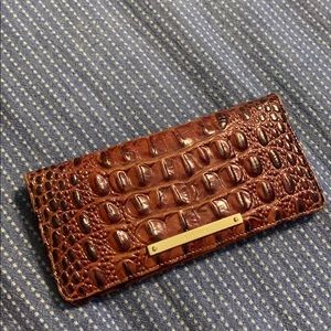 Brahmin Ady Melbourne Croc Embossed Leather Wallet